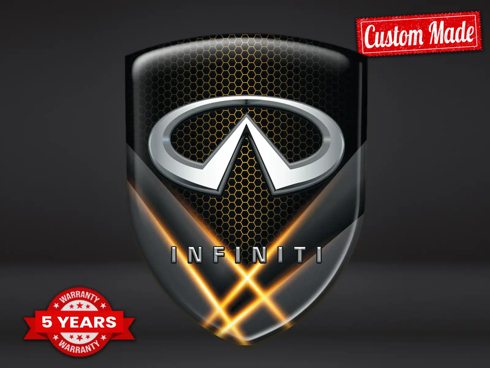 Infiniti Pegatinas Cúpula Estilo Superior Insignias Alta Calidad